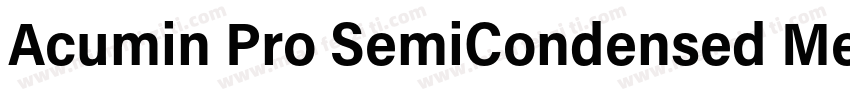 Acumin Pro SemiCondensed Medium字体转换